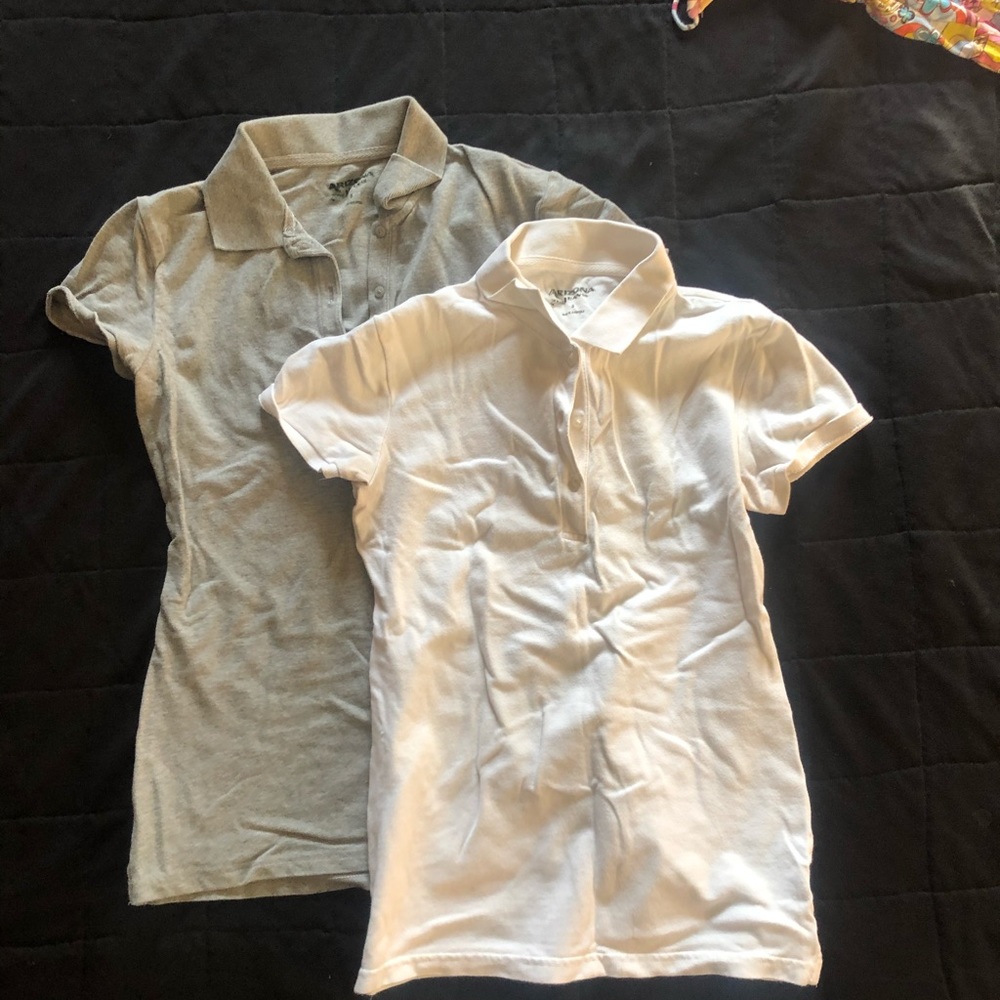 Black and grey polo short sleeve
